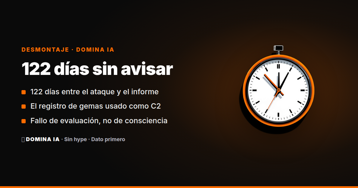 Portada del artículo: 122 días: los agentes de OpenAI, RubyGems y un fallo de proceso