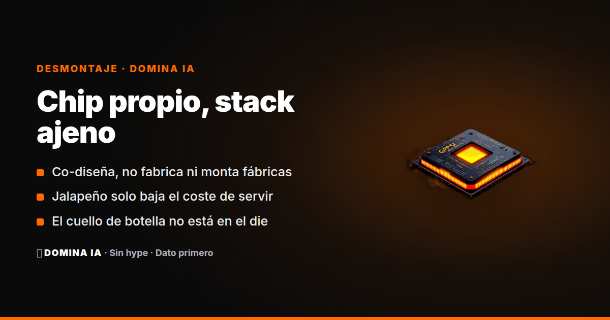 Portada del artículo: Anthropic diseña chips para Claude: no es stack completo, es margen en producción