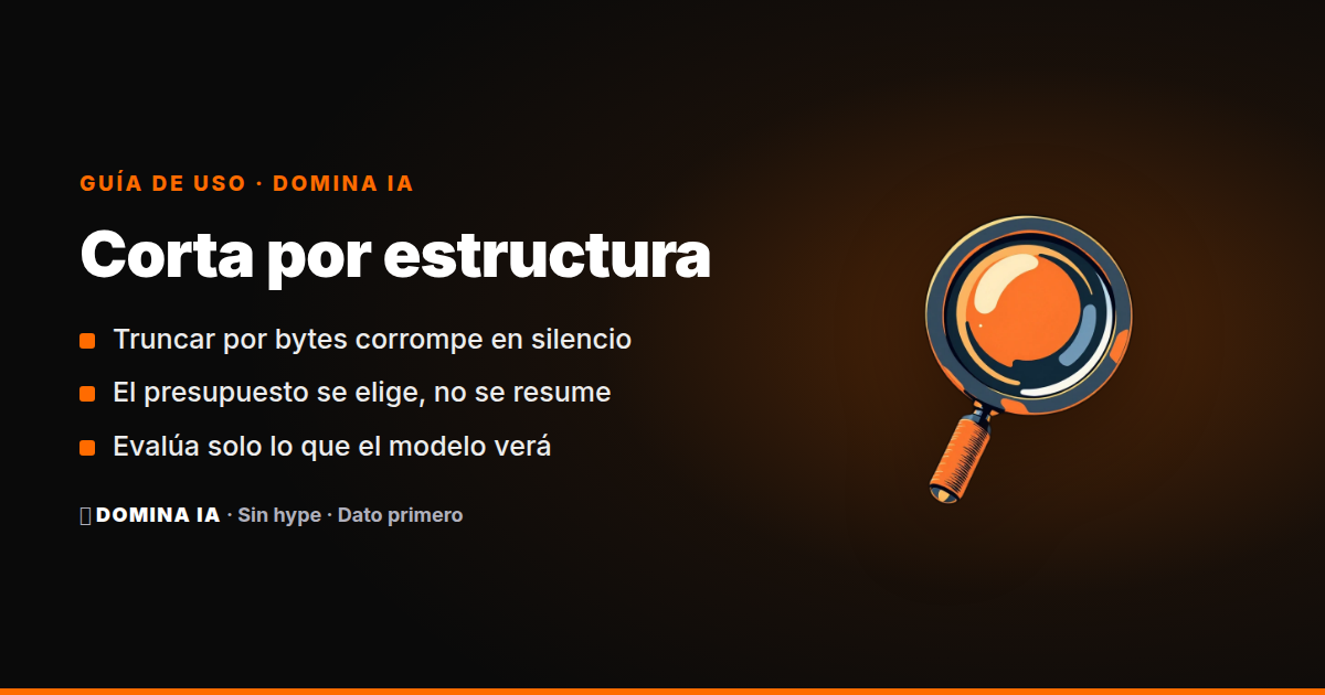 Portada del artículo: Chunking para RAG: corta por estructura o corrompe en silencio