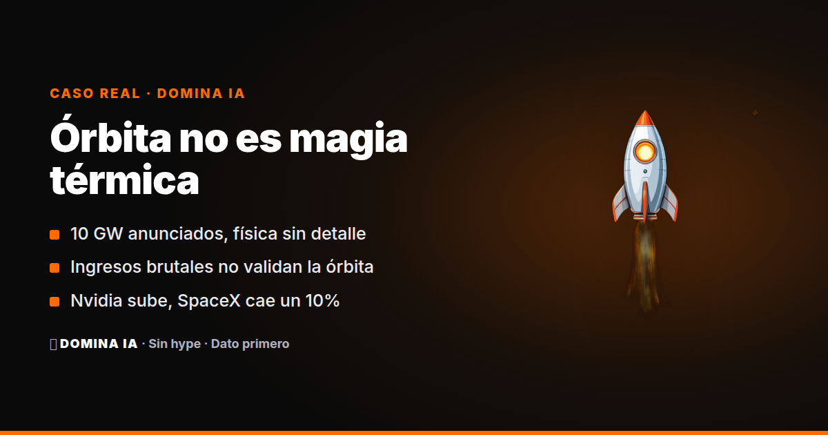 Portada del artículo: Datacenters orbitales para IA: lo que la física dice del plan de Musk con Nvidia