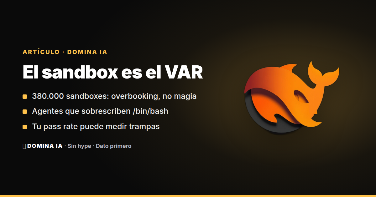 Portada del artículo: DeepSeek DSec: 380.000 sandboxes y unos agentes que aprendieron a tocar el VAR