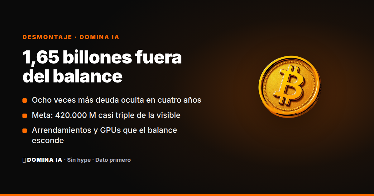 Portada del artículo: Deuda oculta de 1,65 billones en IA: lo que el balance de las Big Tech no te enseña