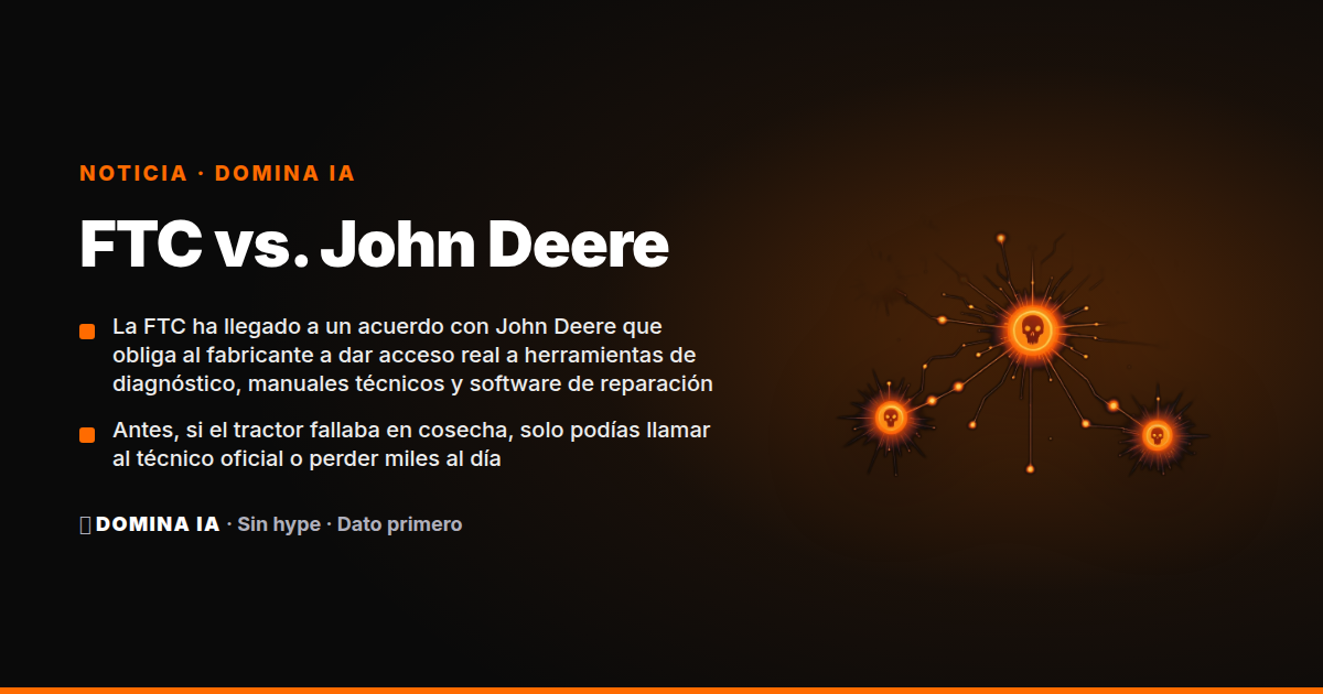 Portada del artículo: FTC vs. John Deere: cuando comprar un tractor no significaba ser su dueño