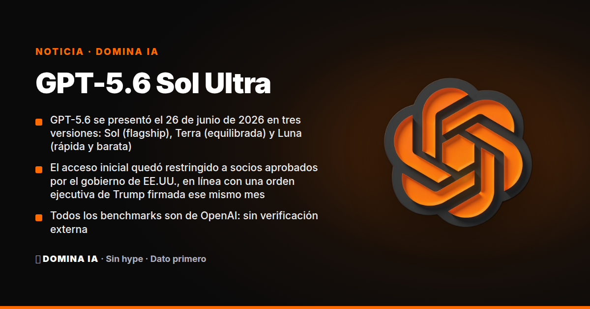 Portada del artículo: GPT-5.6 Sol Ultra: lo que hay detrás del tuit y lo que ha pasado desde entonces