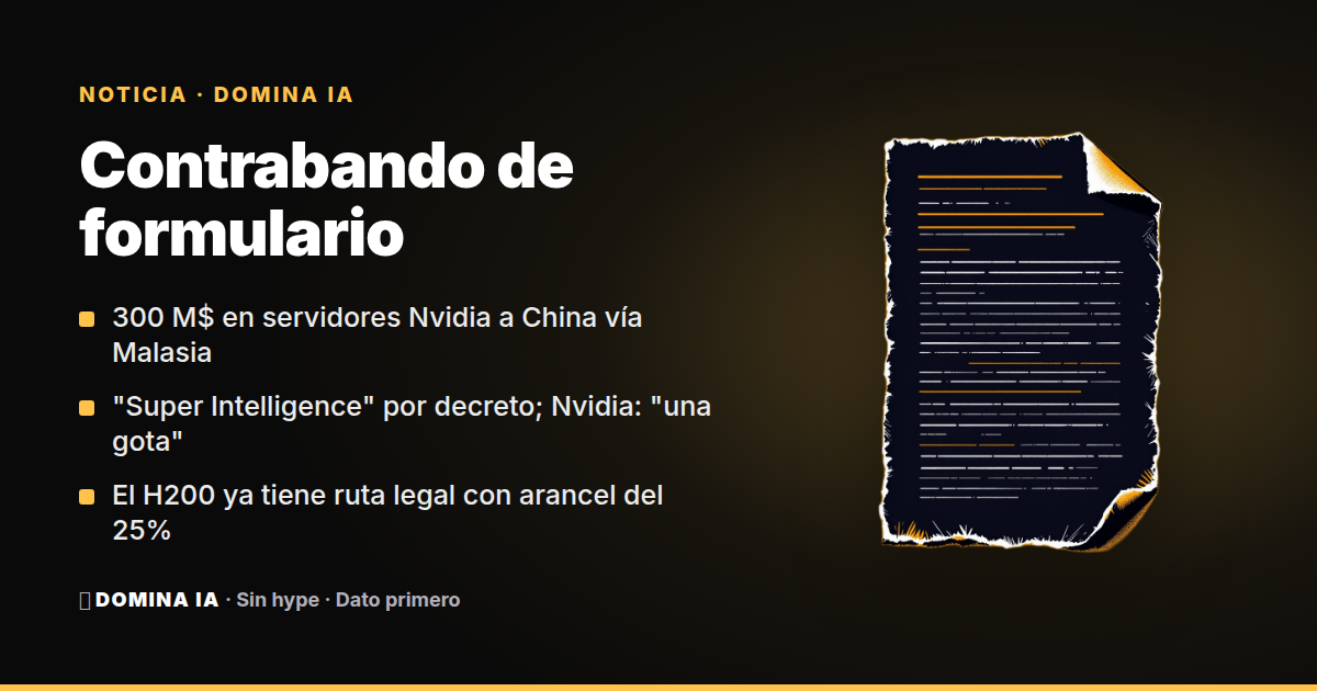 Portada del artículo: Greg Lui y los 300 millones en servidores Nvidia hacia China: el embargo de chips se vigila con papeles