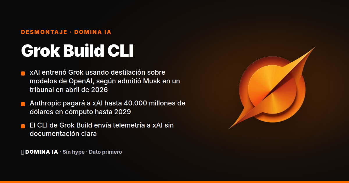 Portada del artículo: Grok Build CLI: lo que xAI no te cuenta sobre lo que envía tu máquina