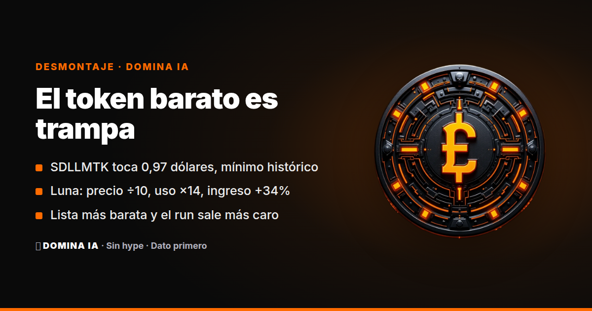 Portada del artículo: La guerra de precios de la IA no es de precios: es de coste por trabajo terminado