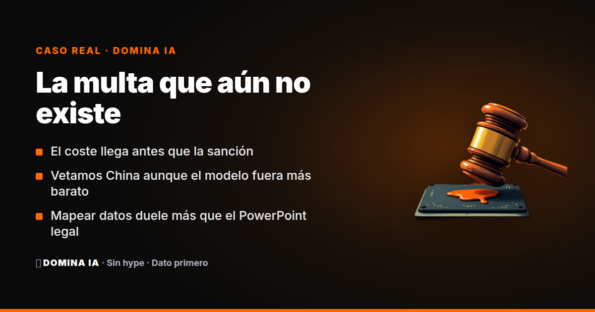 Portada del artículo: La primera hostia de la Ley de IA no es una multa: es elegir servidor