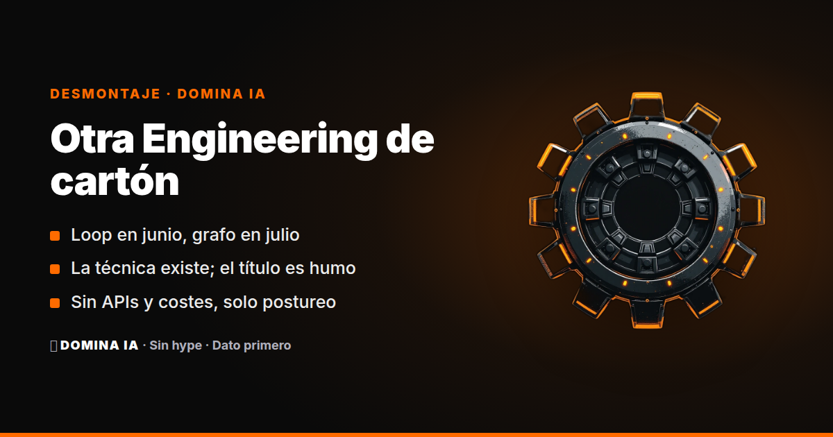 Portada del artículo: Loop Engineering, Graph Engineering y la manía de inventar una 'Engineering' cada semana