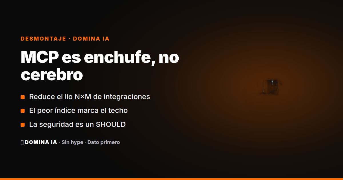 Portada del artículo: MCP sí es útil: como contrato de integración, no como cerebro