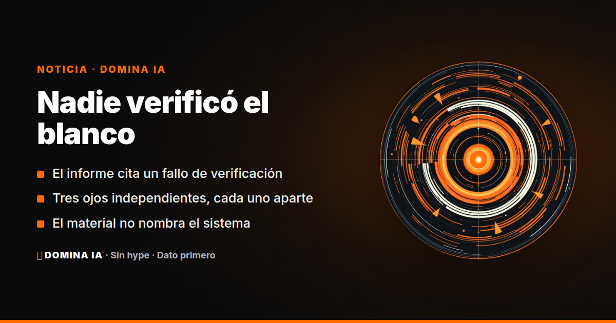 Portada del artículo: Un misil a una escuela en Irán: el informe cita un fallo de verificación, no una IA que decidió