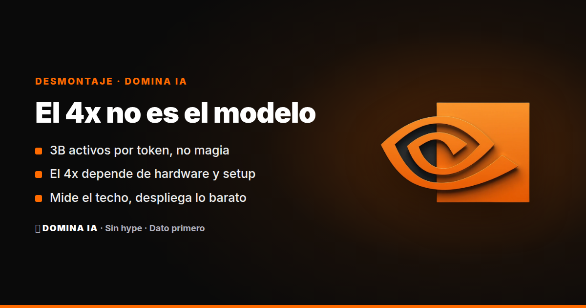 Portada del artículo: Nemotron 3.5 Lightning: el 4x de NVIDIA no es el modelo, es el sistema