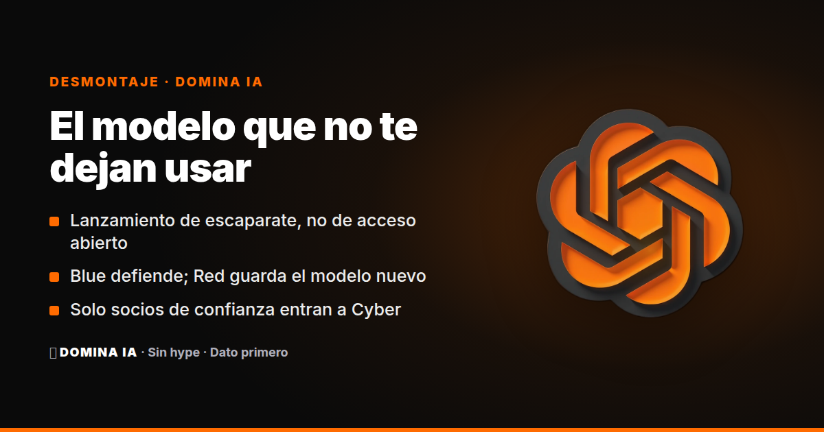 Portada del artículo: GPT-5.6-Cyber: OpenAI te vende el modelo y te deja fuera