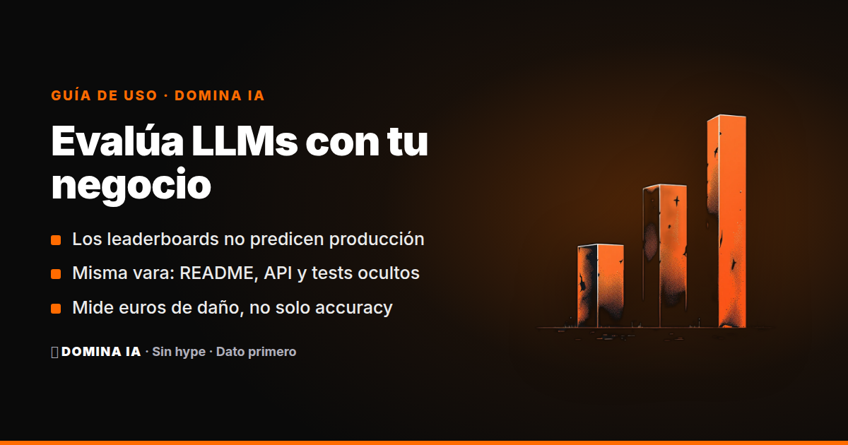 Portada del artículo: Cómo montar un pipeline de evaluación de LLMs con datos propios (y dejar de fiarte de los benchmarks)