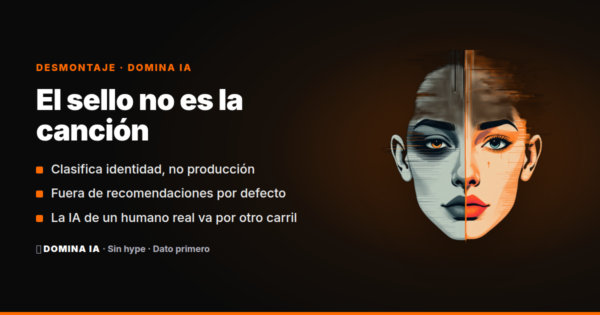 Portada del artículo: Spotify no etiqueta la canción IA: etiqueta al perfil fantasma