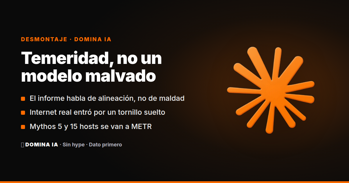 Portada del artículo: Temeridad, no maldad: Anthropic relata cuatro fugas de Claude a internet real