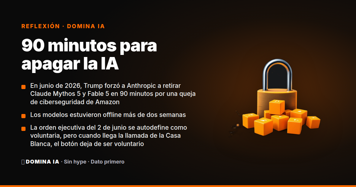 Portada del artículo: 90 minutos para apagar la IA: cómo Trump está convirtiendo el open source en la única apuesta segura