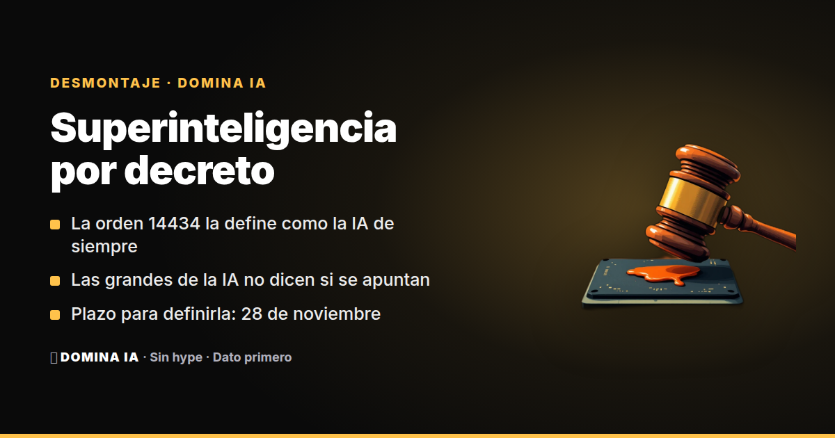Portada del artículo: La "Super Intelligence" de Trump es la IA de siempre: lo dice su propia orden ejecutiva