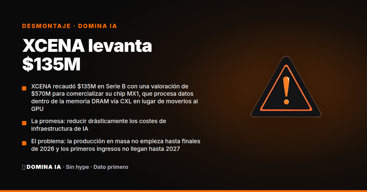 Portada del artículo: XCENA levanta $135M: ¿solución real al cuello de botella de la IA o humo para inversores?